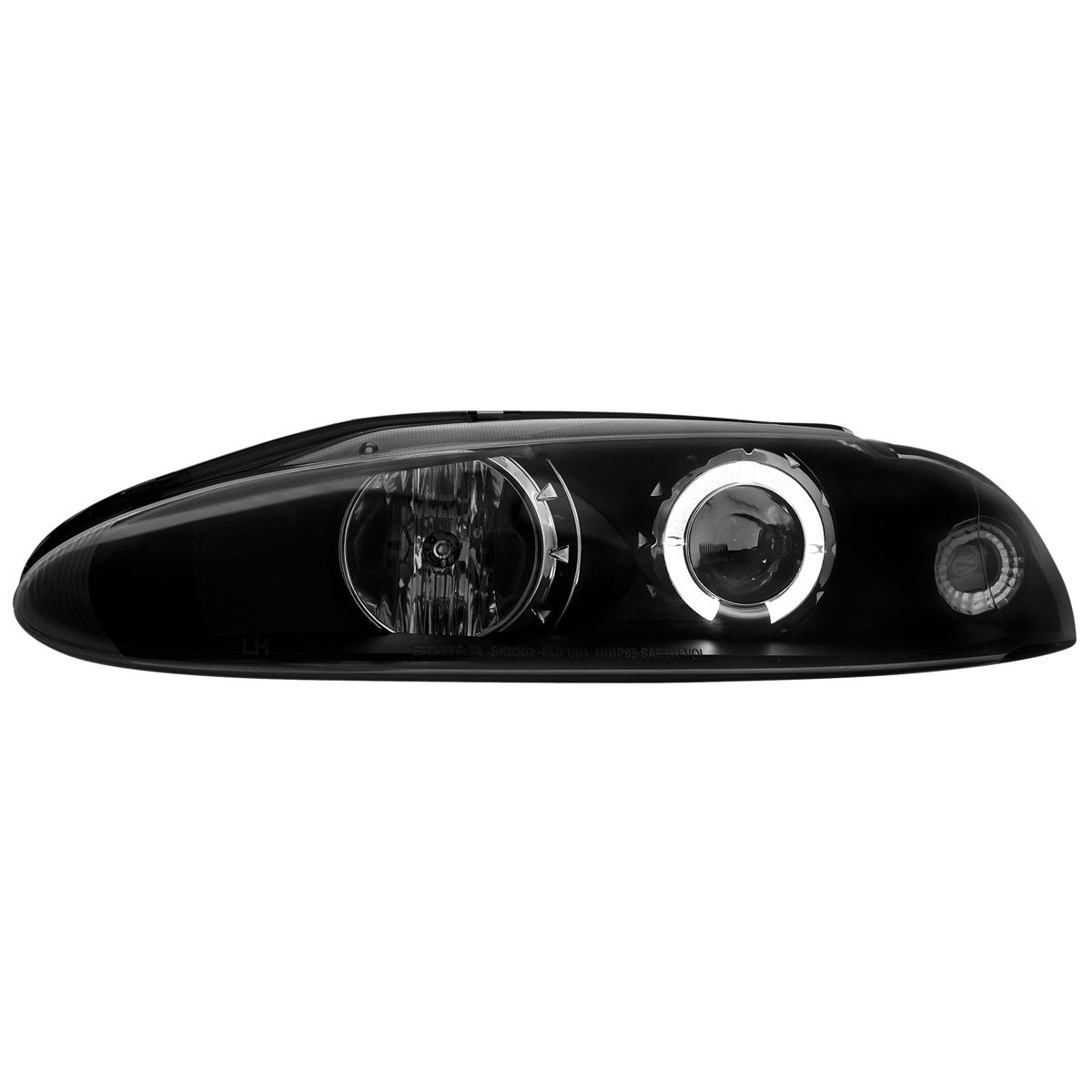 Kristalni farovi Angel Eyes MITSUBISHI ECLIPSE (95-99) - crni