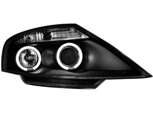 Kristalni farovi Angel Eyes CITROEN C3 (02+)  - crni