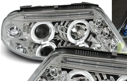 Kristalni farovi Angel Eyes VW PASSAT  B5.5 (01-05)  - hrom