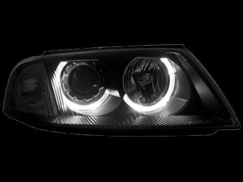 Kristalni farovi Angel Eyes VW PASSAT  B5.5 (01-05)  - crni