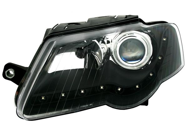 Kristalni farovi Devil Eyes VW PASSAT B6 3C  (2005+)  - Crni