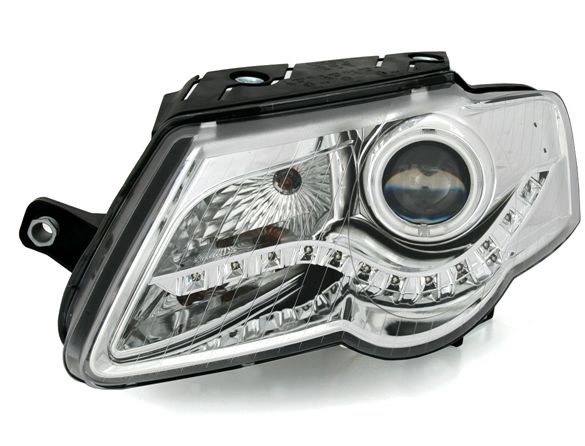 Kristalni farovi Devil Eyes VW PASSAT B6 3C  (2005+)  - hrom