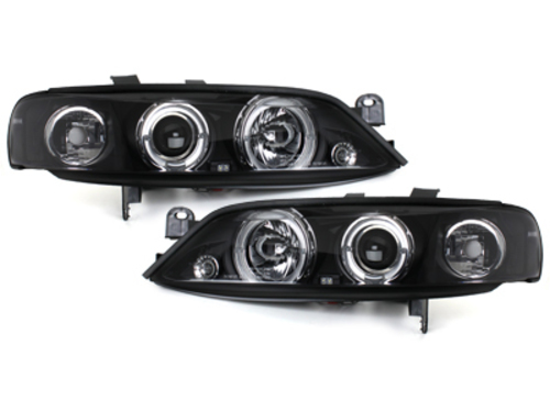 Kristalni farovi Angel Eyes OPEL VECTRA B  (96-01) -  crni