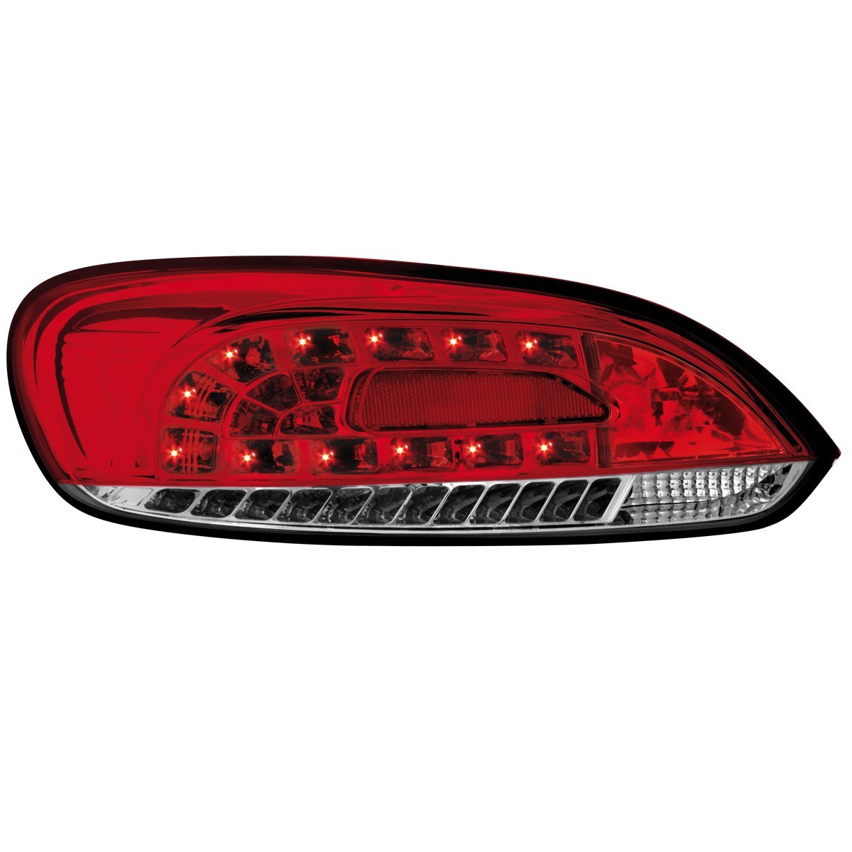 Kristalna LED štop svetla VW SCIROCCO  (2008+) - crvena