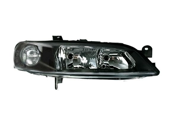 Kristalni Clear Glass farovi OPEL VECTRA B  (96-01) - crni