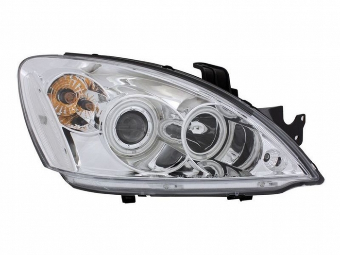 Kristalni farovi Angel Eyes Mitsubishi Lancer (2004-2007) - hrom