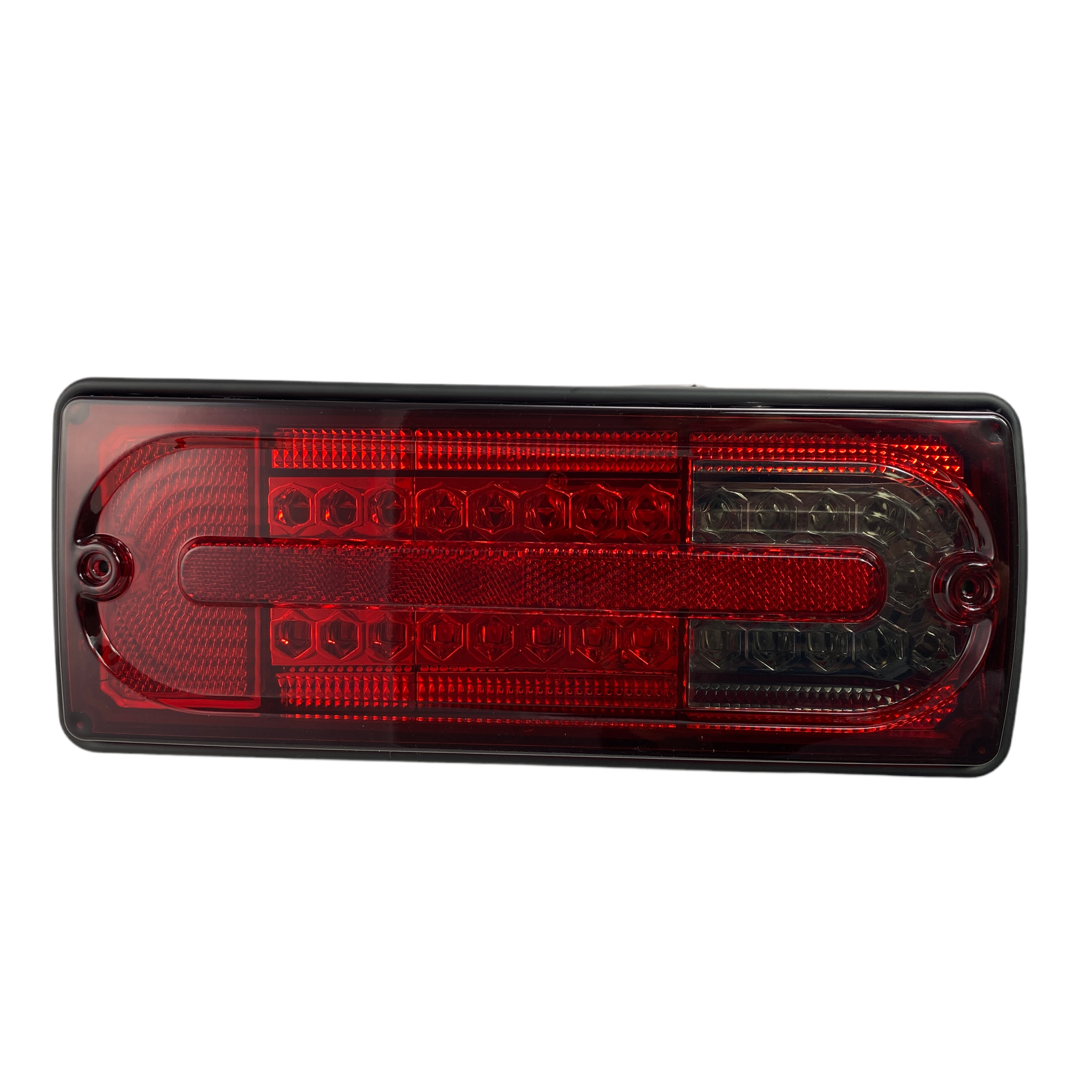 Kristalna LED štop svetla Mercedes W461 / W463 G-CLASS (1990-2012) - crvena / zatamnjena
