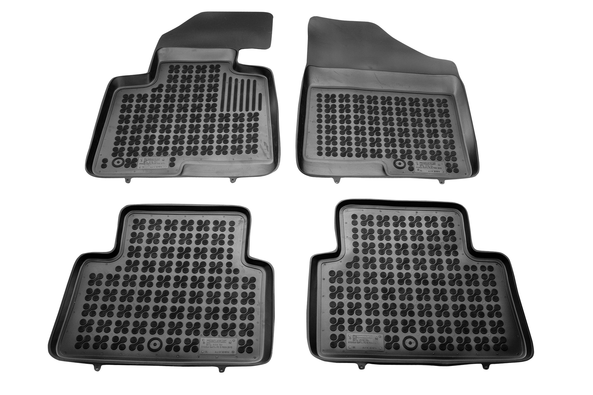 Tipske patosnice Rezaw-Plast gumene HYUNDAI Santa Fe (2012+) - Kadice
