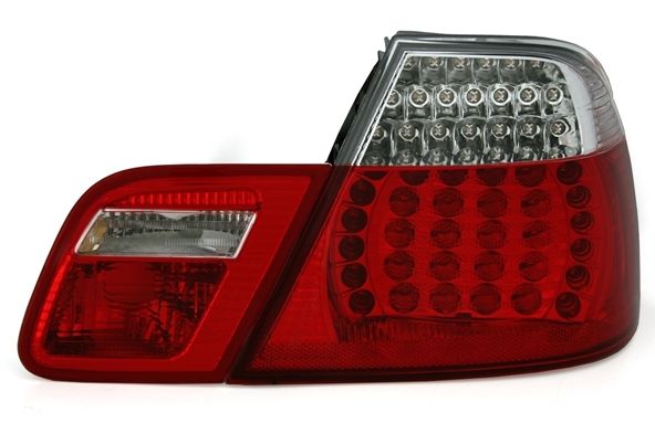 Kristalna LED štop svetla BMW E46 Coupe (1998-2003) - crvena / hrom