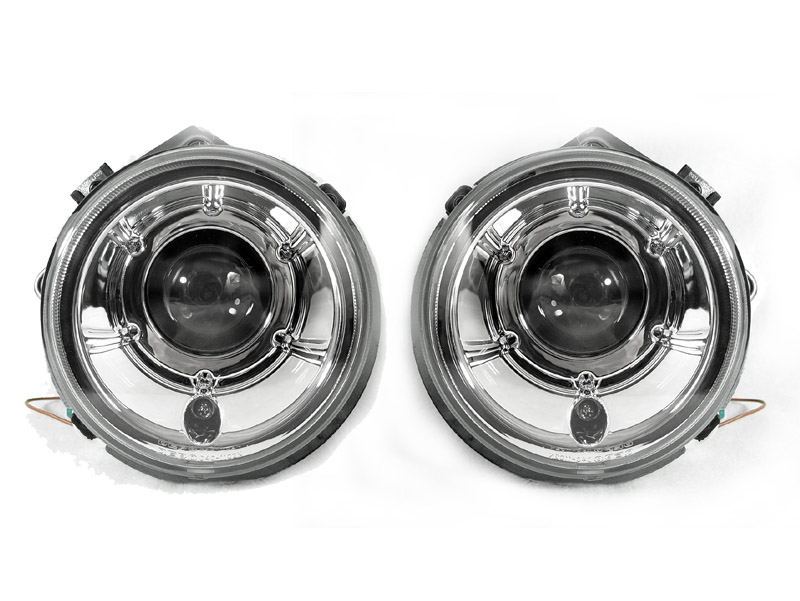 Kristalni farovi MERCEDES W461 / W463 G-CLASS (1989-2010) - hrom
