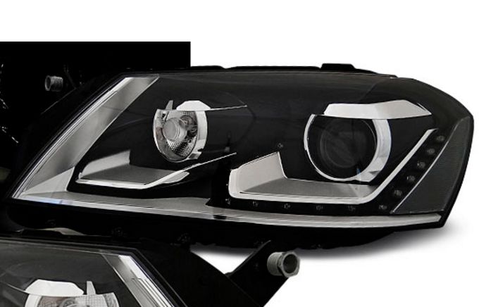 Kristalni farovi Devil Eyes VW PASSAT B7  (2010-2014)  - crni