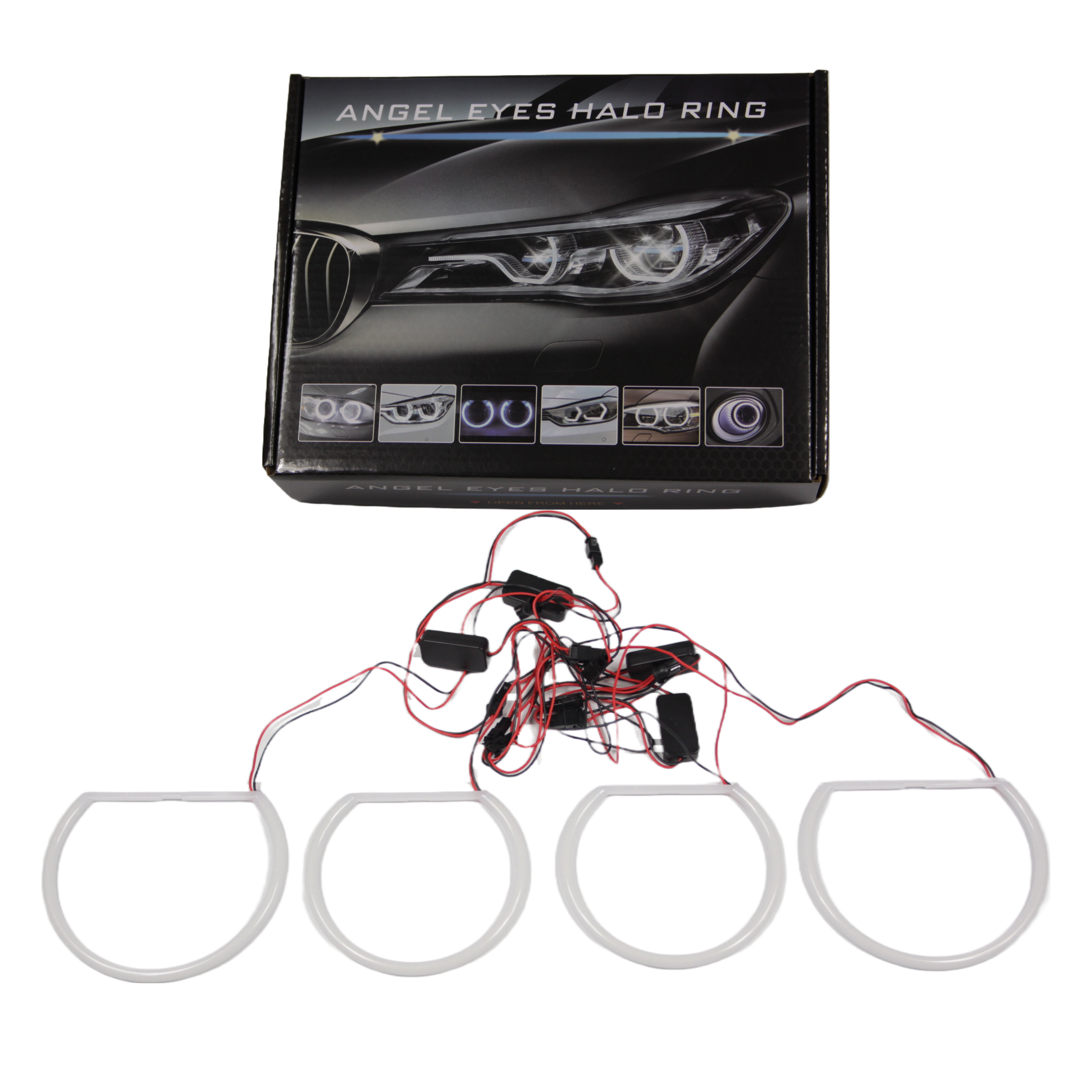 LED Angel Eyes BMW E46 limuzina / karavan (1998-2005) / coupe (1998-2003) Light bar - Crveni