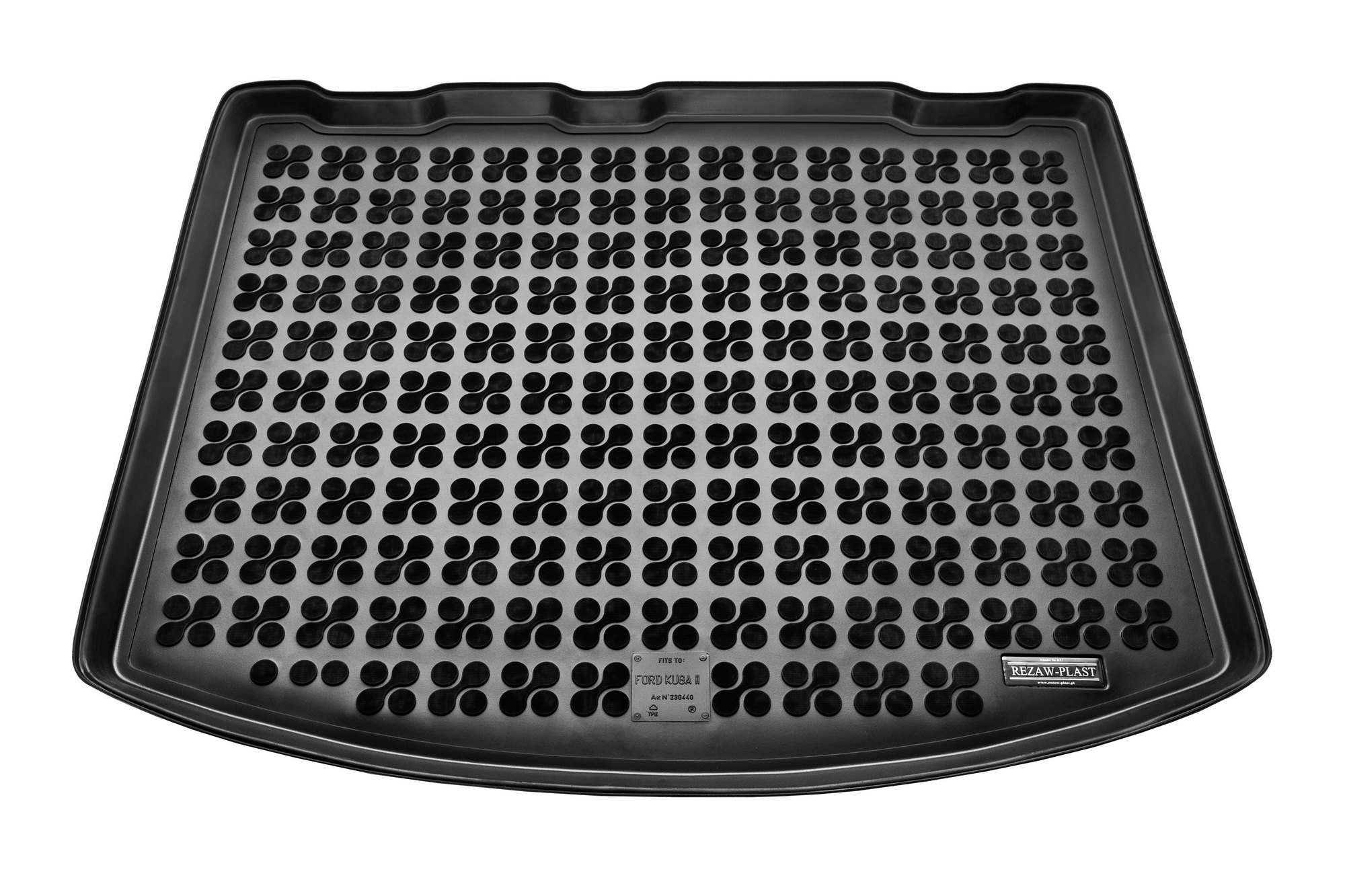 Tipska kadica za gepek Rezaw-Plast Ford KUGA II bottom floor , version with small spare tire (, vers