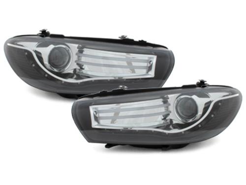 Kristalni farovi Devil Eyes VW SCIROCCO  (2008+) -  crni