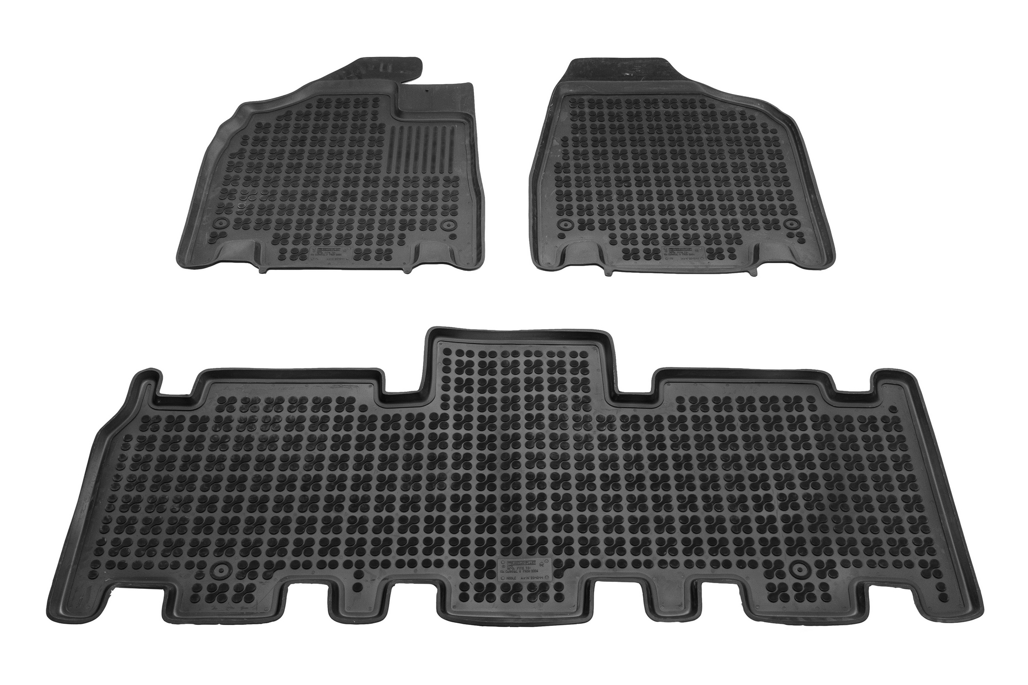 Tipske patosnice Rezaw-Plast gumene Kia Carnival II (2005+) - 5 seats - kadice