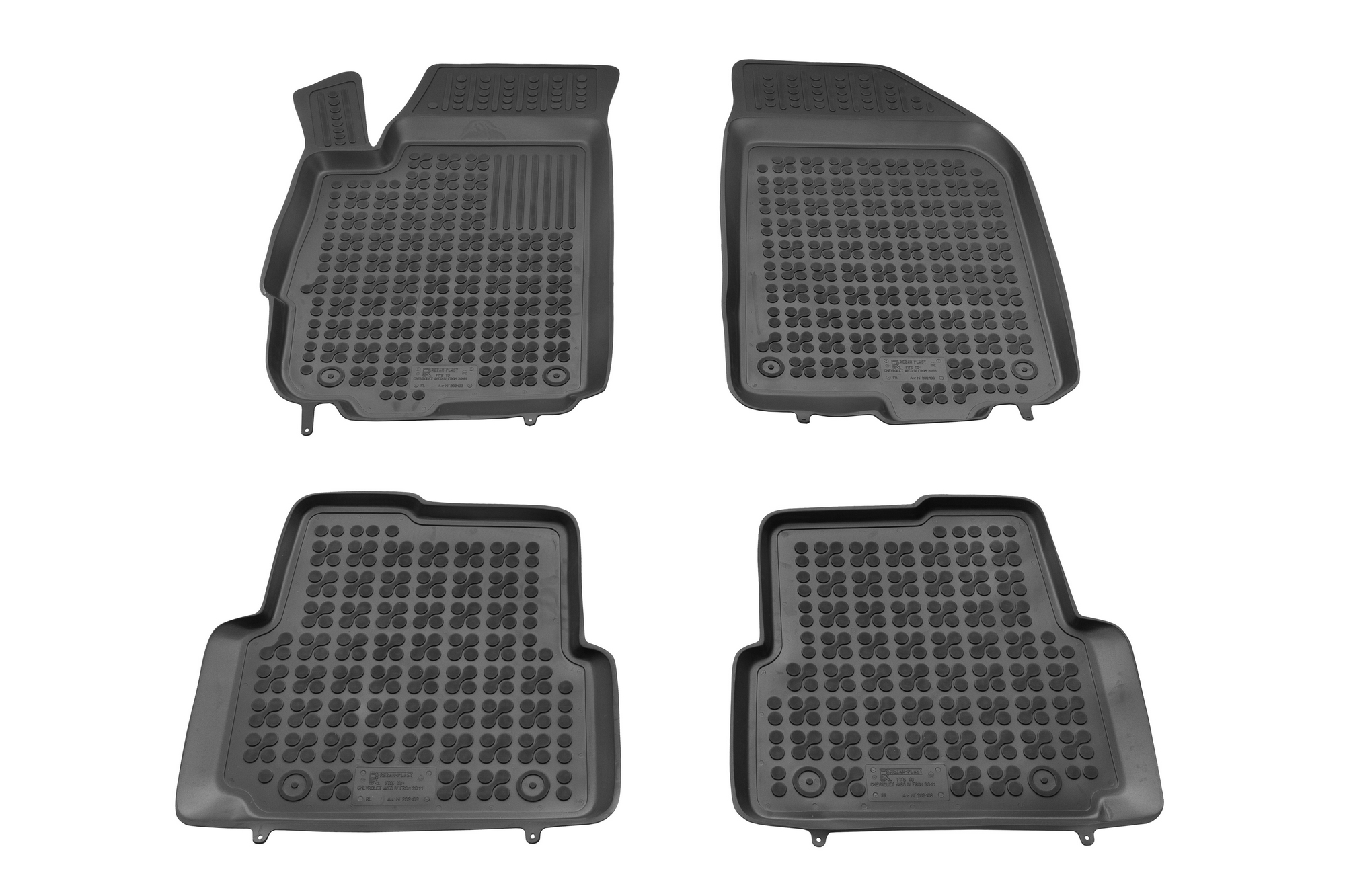 Tipske patosnice Rezaw-Plast gumene Chevrolet Aveo IV (2011+) - kadice