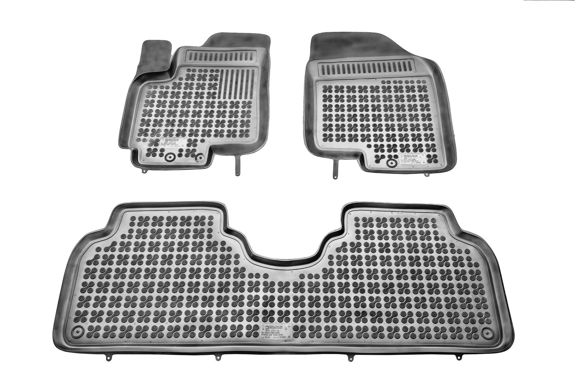 Tipske patosnice Rezaw-Plast gumene HYUNDAI IX20 (2010-2018) / KIA Venga (2009-2017)  - kadice