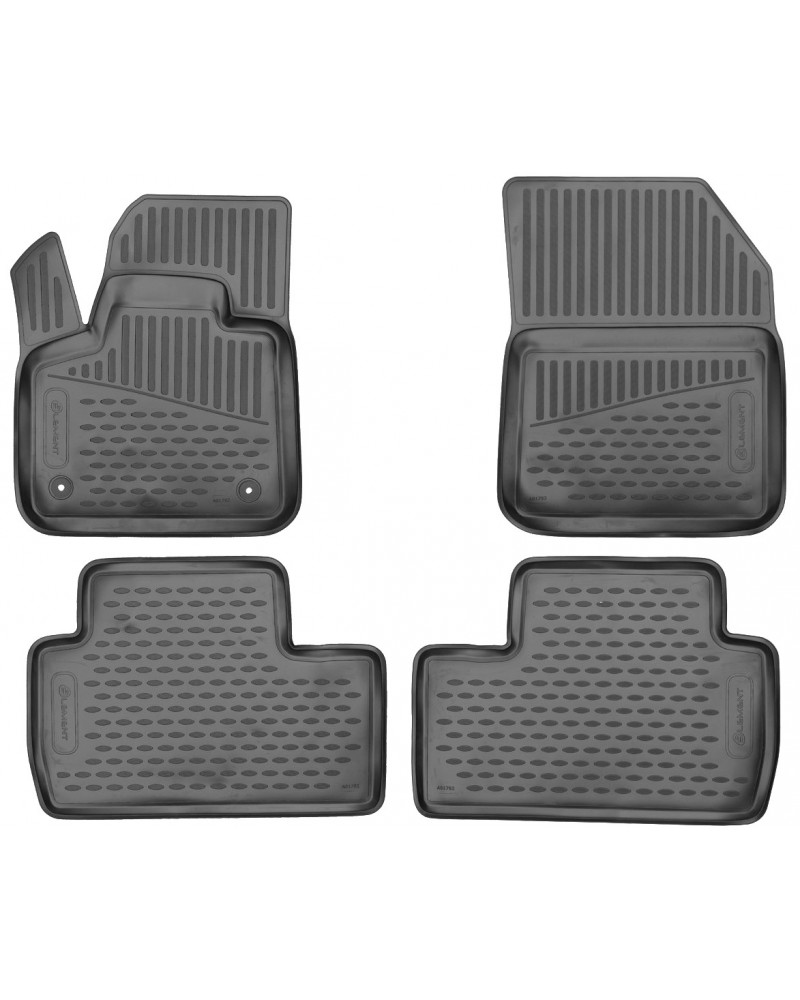 Tipske patosnice Novline gumene PEUGEOT 5008, 2018->, 4 pcs. EU (polyurethane)