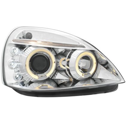 Kristalni farovi Angel Eyes RENAULT CLIO MK3 (01-05) - hrom