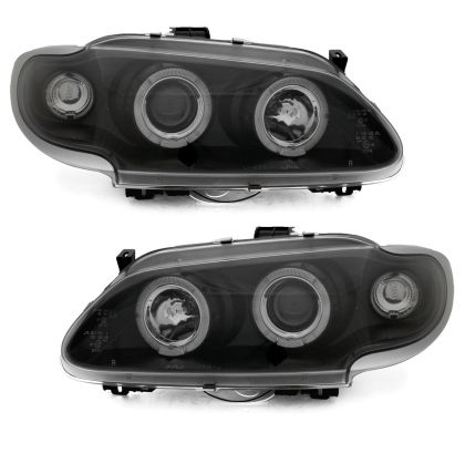 Kristalni farovi Angel Eyes Renault Megane / Scenic 3/5vr. (96-99) - crni
