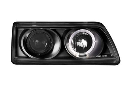 Kristalni farovi Angel Eyes HONDA CRX (90-91) - crni