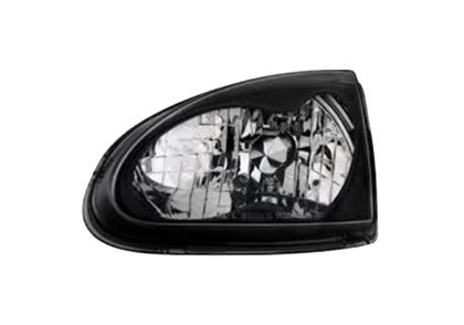 Kristalni farovi Clear Glass CRX DEL SOL (93-97)  - crni