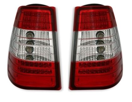 Kristalna LED štop svetla  Mercedes W124 karavan (84-95) - crvena / hrom