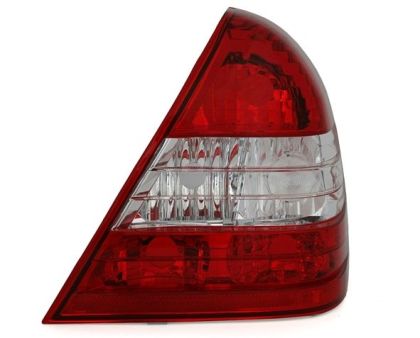 Kristalna LED štop svetla Mercedes C-CLASS W202 (93-01) -  crvena / hrom