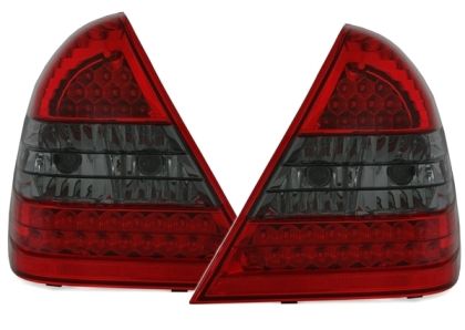 Kristalna LED štop svetla Mercedes C-CLASS W202 (93-01) - crvena / zatamnjena
