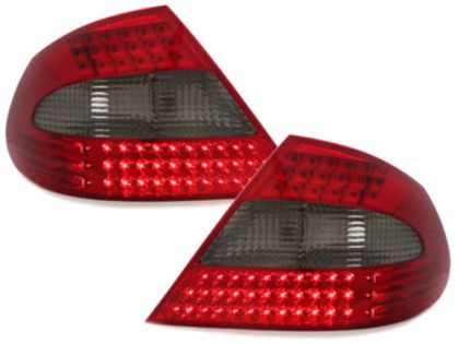 Kristalna LED štop svetla  Mercedes CLK W209 / C209 (06-09) - crvena / zatamnjena