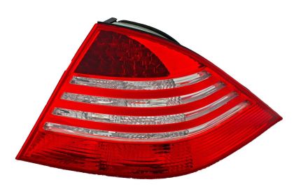 Kristalna LED štop svetla Mercedes  W220 S-Class (98-05) - crvena / hrom