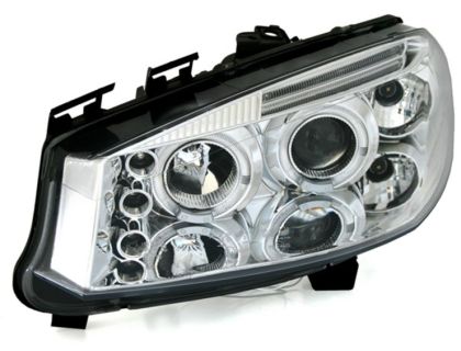 Kristalni farovi Angel Eyes Renault Megane II (2002-2005) -  hrom