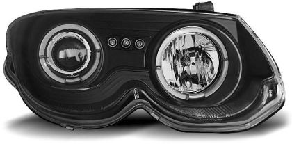 Kristalni farovi Angel eyes Chrysler 300M (99-04) - crni