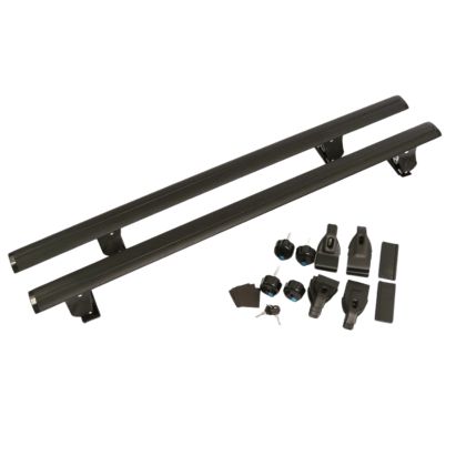 Univerzalni aluminijumski krovni nosač za kola bez šina - 135cm sa ključem - crne boje